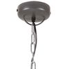 vidaXL Lampe suspendue industrielle Gris Rond 32 cm E27 Manguier