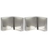 vidaXL Mur de sout&egrave;nement 2 pc 50 x 50 x 30 cm Acier inoxydable