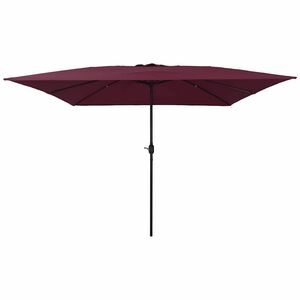 vidaXL Parasol de jardin 295 x 295 x 245 cm Polyester et Acier