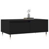 vidaXL Table basse Noir 90x50x36,5 cm Bois d'ing&eacute;nierie