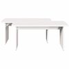 vidaXL Table basse 2 pcs Blanc Bois massif en pin