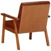 vidaXL Fauteuil marron cuir v&eacute;ritable