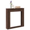 VidaXL Cadre de chemin&eacute;e ch&ecirc;ne marron 100x20x100 cm bois d'ing&eacute;nierie