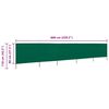 vidaXL Paravent 5 panneaux Tissu 600 x 80 cm Vert