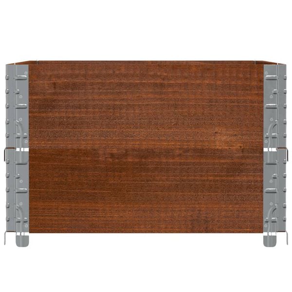 vidaXL Jardini&egrave;re marron 80x60 cm bois massif de pin