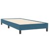 vidaXL Sommier &agrave; lattes de lit et matelas bleu fonc&eacute; 80x220 cm velours