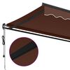 vidaXL Auvent r&eacute;tractable automatique marron 350x250 cm