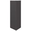 vidaXL Jardini&egrave;re noir triangulaire 30x26x75 cm acier