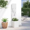 vidaXL Écran de confidentialité de jardin Blanc 32 x 140 cm