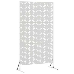 vidaXL &Eacute;cran de confidentialit&eacute; Gris 100 x 50 x 180 cm Acier