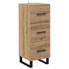 vidaXL Buffet Ch&ecirc;ne artisanal 34,5 x 34 x 90 cm