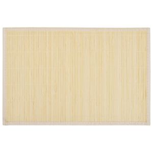 vidaXL 6 Napperons en bambou 30 x 45 cm Nature