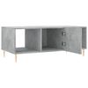 vidaXL Table basse gris béton 102x50x40 cm bois d'ingénierie