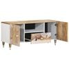 vidaXL Meuble TV 105x33,5x46 cm bois massif de manguier