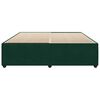 vidaXL Cadre de lit sans matelas vert fonc&eacute; 200x200 cm velours