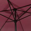 vidaXL Parasol d'ext&eacute;rieur avec m&acirc;t en m&eacute;tal 300x200 cm rouge bordeaux