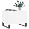vidaXL Table basse Blanc 60x44,5x45 cm Bois d'ingénierie