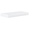 vidaXL Lit avec matelas Dover cr&egrave;me 80x200 cm tissu