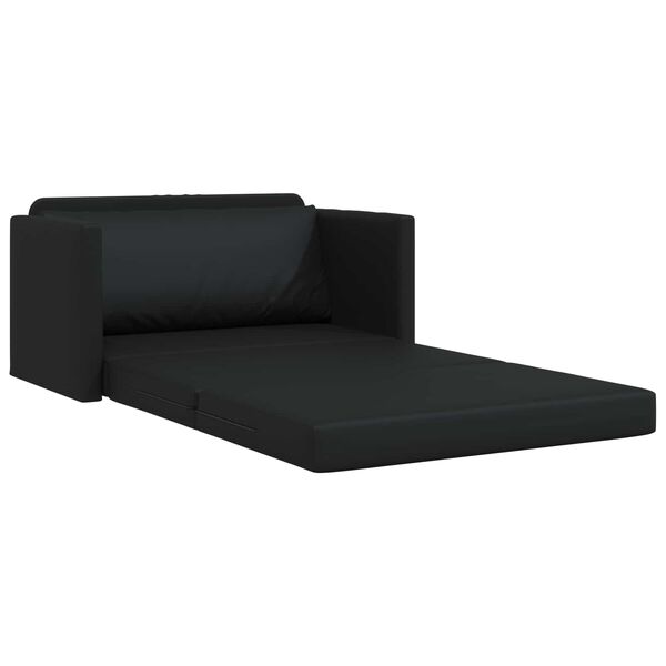 vidaXL Canap&eacute;-Lit 110cm Noir Simili cuir