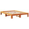 vidaXL Cadre de lit sans matelas cire marron 140x190cm bois pin massif