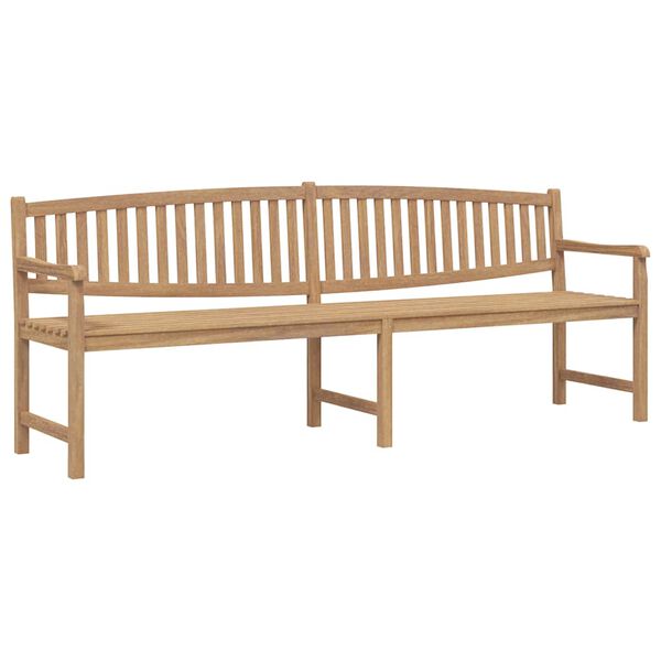 vidaXL Banc de jardin 228x59,5x90 cm bois de teck solide