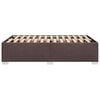 vidaXL Cadre de lit sans matelas marron fonc&eacute; 120x190 cm tissu