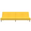 vidaXL Canap&eacute;-lit &agrave; 2 places Jaune Tissu