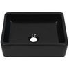 vidaXL Lavabo Céramique Rectangulaire Noir 41 x 30 x 12 cm