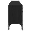 vidaXL Meuble TV Chêne noir 200 x 25 x 44 cm Bois d'ingénierie