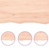 vidaXL &Eacute;tag&egrave;re murale 100x30x(2-4) cm bois de ch&ecirc;ne massif non trait&eacute;