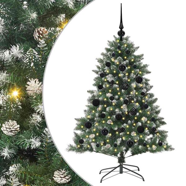 vidaXL Sapin de Noël artificiel avec 150 LED Vert 85 x 85 x 120 cm