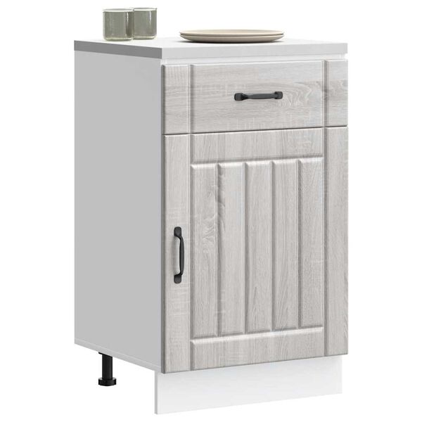 vidaXL Armoire de cuisine Lucca sonoma gris bois ing&eacute;nierie