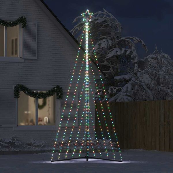 vidaXL Sapin de No&euml;l &agrave; LED 570 LED color&eacute;es 399 cm