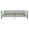 vidaXL Lit de repos sans matelas gris clair 100x200 cm velours