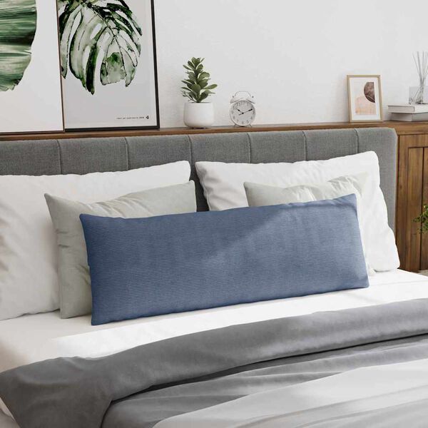 vidaXL Coussins de canapé 2 pcs Bleu 120 x 40 cm