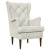 vidaXL Fauteuil Cr&egrave;me Velours