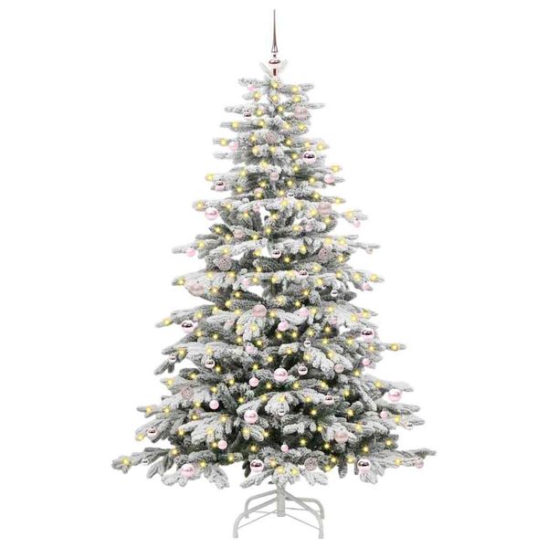vidaXL Sapin de No&euml;l Artificiel &agrave; Branches Articul&eacute;es Blanc 240 cm