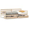 vidaXL Lit de jour avec tiroirs sans matelas 90x200 cm bois massif