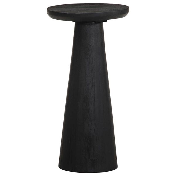 vidaXL Table d'appoint noir &Oslash;30x60 cm bois de manguier massif