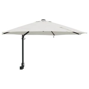 vidaXL Parasol de jardin Sable 248 x 248 x 148 cm Polyester et Acier