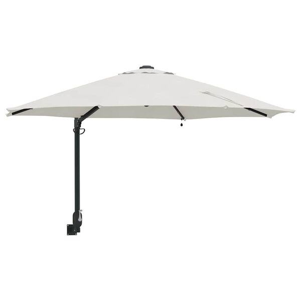 vidaXL Parasol de jardin Sable 248 x 248 x 148 cm Polyester et Acier