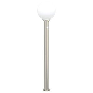 vidaXL Borne lumineuse avec d&eacute;tecteur 120 cm en acier inoxydable IP44