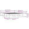 vidaXL Cadre de lit sans matelas noir 120x190 cm bois massif