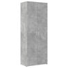 vidaXL Buffet haut gris b&eacute;ton 70x42,5x185 cm bois d'ing&eacute;nierie