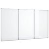 vidaXL Tableau blanc magn&eacute;tique pliable 180x100x1,7 cm aluminium
