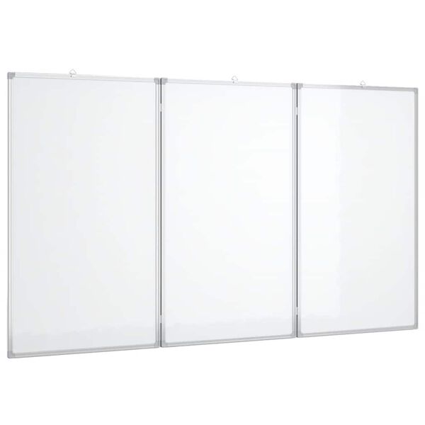 vidaXL Tableau blanc magn&eacute;tique pliable 180x100x1,7 cm aluminium
