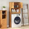 vidaXL Cabinet pour lave-linge VIGO marron miel 72,5 x 27 x 161 cm
