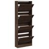 vidaXL Armoire &agrave; chaussures ch&ecirc;ne marron 60x21x163,5cm bois ing&eacute;nierie