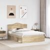 vidaXL Cadre de lit avec t&ecirc;te de lit Sonoma 140 x 200 cm Pin massif