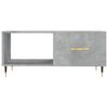 vidaXL Table basse gris béton 90x50x40 cm bois d'ingénierie
